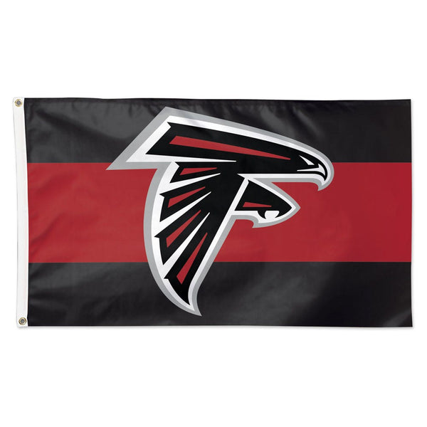 Atlanta Falcons Horiz. Stripes Flag - Deluxe 3' X 5'