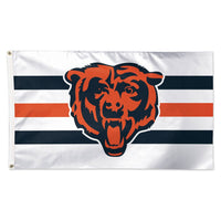 Chicago Bears Away Stripes Flag - Deluxe 3' X 5'