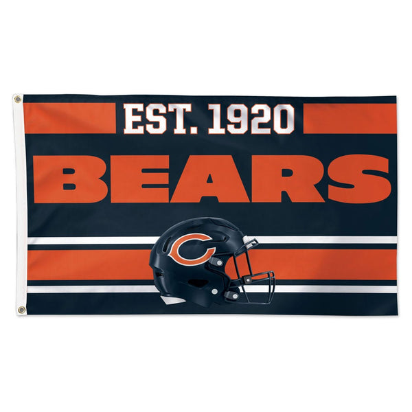 Chicago Bears Established Flag - Deluxe 3' X 5'