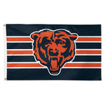Chicago Bears Horiz. Stripes Flag - Deluxe 3' X 5'