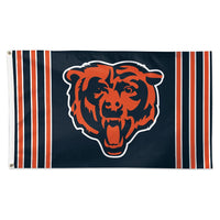 Chicago Bears Vertical Stripes Flag - Deluxe 3' X 5'