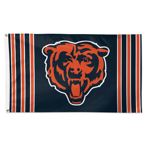 Chicago Bears Vertical Stripes Flag - Deluxe 3' X 5'