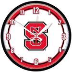 NC State Wolfpack Round Wall Clock 12.75"