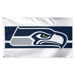 Seattle Seahawks Away Stripes Flag - Deluxe 3' X 5'