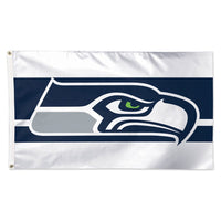 Seattle Seahawks Away Stripes Flag - Deluxe 3' X 5'