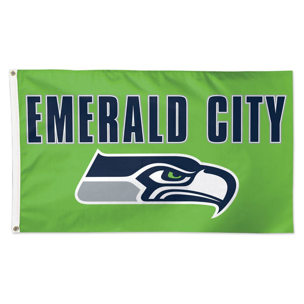 Seattle Seahawks slogan Flag - Deluxe 3' X 5'