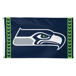 Seattle Seahawks Vertical Stripes Flag - Deluxe 3' X 5'