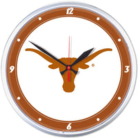 Texas Longhorns Round Wall Clock 12.75"
