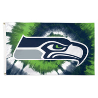 Seattle Seahawks Tie Dye Flag - Deluxe 3' X 5'