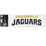 Jacksonville Jaguars Wordmark Design Perfect Cut Decals 3" x 10"