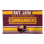 Washington Commanders Est. Year Flag - Deluxe 3' X 5'