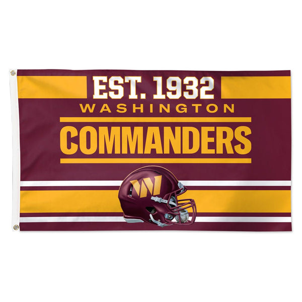 Washington Commanders Est. Year Flag - Deluxe 3' X 5'