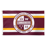 Washington Commanders H STRIPE Flag - Deluxe 3' X 5'