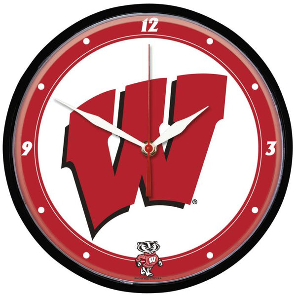 Wholesale-Wisconsin Badgers Round Wall Clock 12.75"