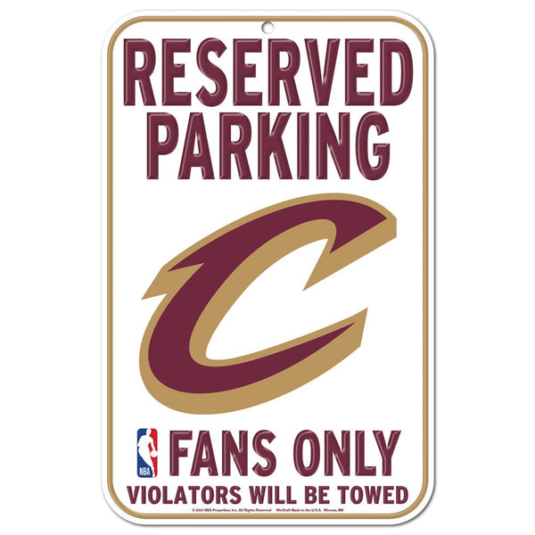 Cleveland Cavaliers Plastic Sign 11" x 17"