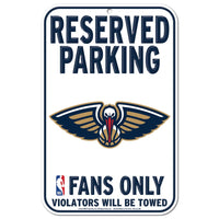 New Orleans Pelicans Plastic Sign 11" x 17"