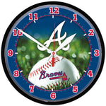 Atlanta Braves Round Wall Clock 12.75"