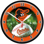 Baltimore Orioles Round Wall Clock 12.75"