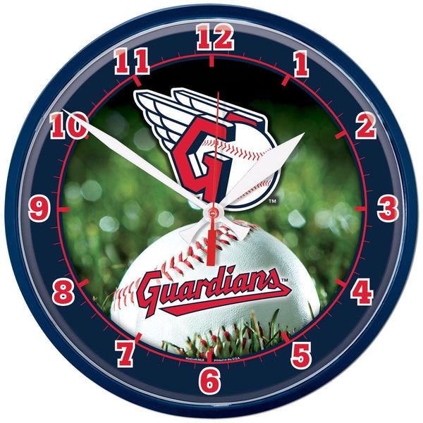Cleveland Guardians Round Wall Clock 12.75"