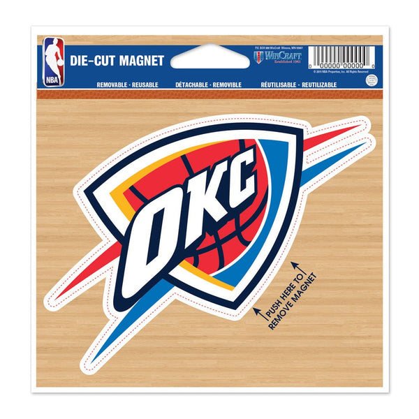 Oklahoma City Thunder Die Cut Magnet 4.5" x 6"