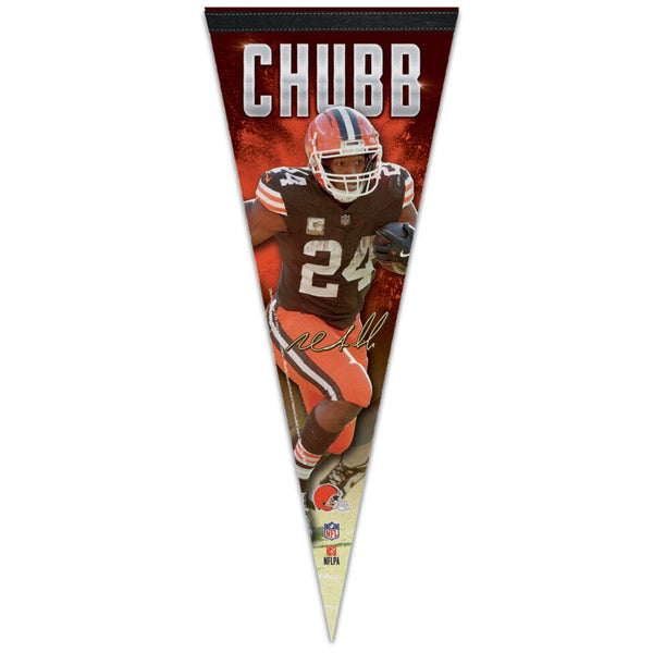 Cleveland Browns Premium Pennant 12" x 30" Nick Chubb