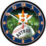 Houston Astros Round Wall Clock 12.75"