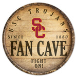 Wholesale-USC Trojans Fan Cave Wood Sign 14" Rnd