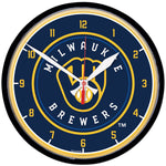 Milwaukee Brewers Round Wall Clock 12.75"