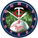 Minnesota Twins Round Wall Clock 12.75"