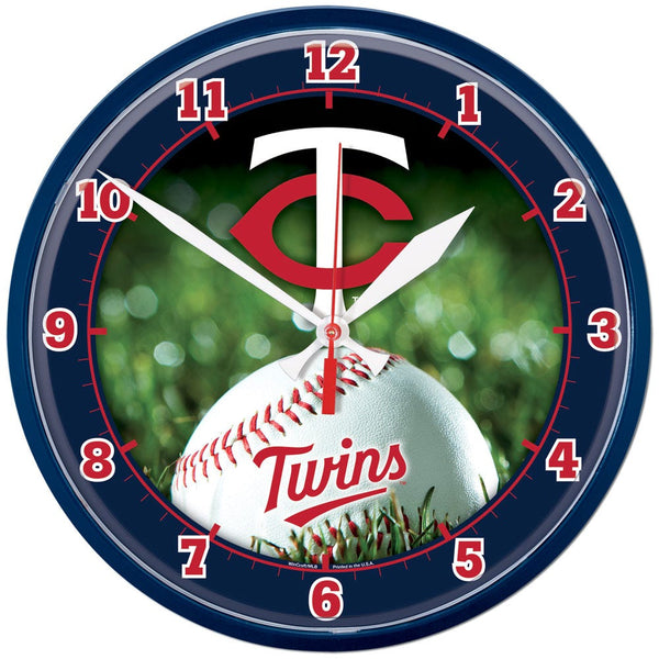 Minnesota Twins Round Wall Clock 12.75"