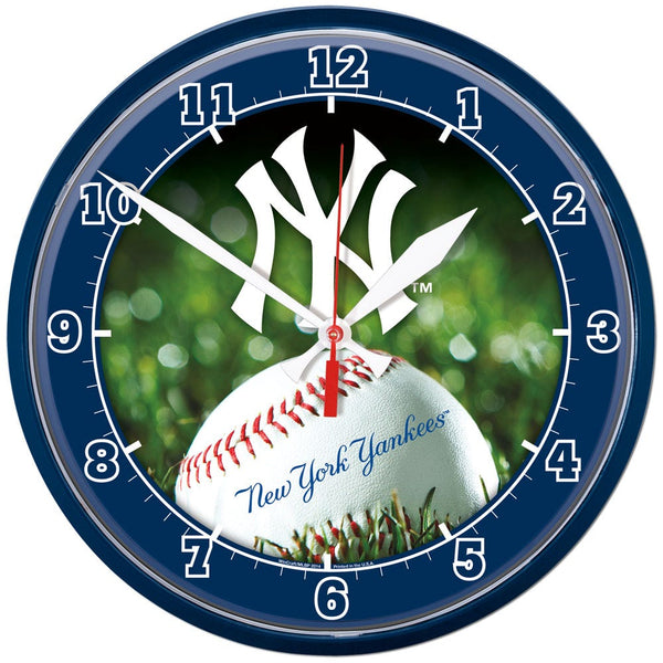 New York Yankees Round Wall Clock 12.75"