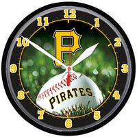 Pittsburgh Pirates Round Wall Clock 12.75"