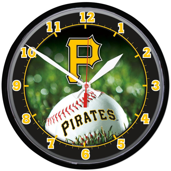 Pittsburgh Pirates Round Wall Clock 12.75"