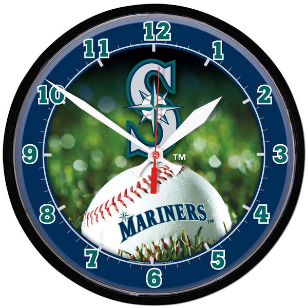 Seattle Mariners Round Wall Clock 12.75"