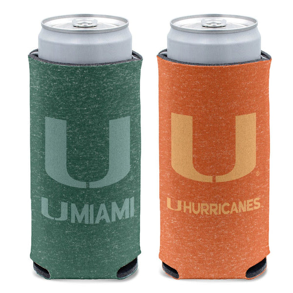 Miami Hurricanes 12 oz Slim Can Cooler