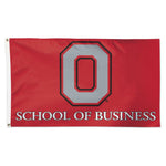 Wholesale-Ohio State Buckeyes "O" SCHOOL OF BUSINESS Flag - Deluxe 3' X 5'