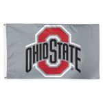 Wholesale-Ohio State Buckeyes OSU LOGO ON GRAY BACKGROUND Flag - Deluxe 3' X 5'