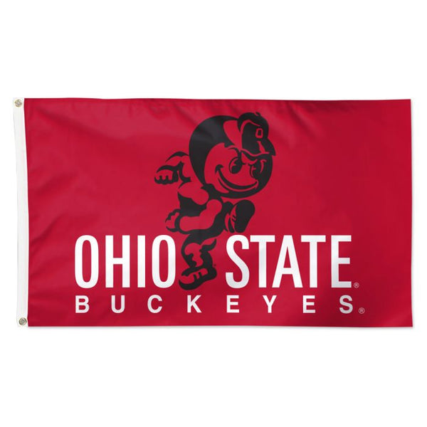 Wholesale-Ohio State Buckeyes OHIO STATE RETRO Flag - Deluxe 3' X 5'