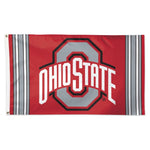 Wholesale-Ohio State Buckeyes OHIO STATE VERTICAL STRIPES Flag - Deluxe 3' X 5'