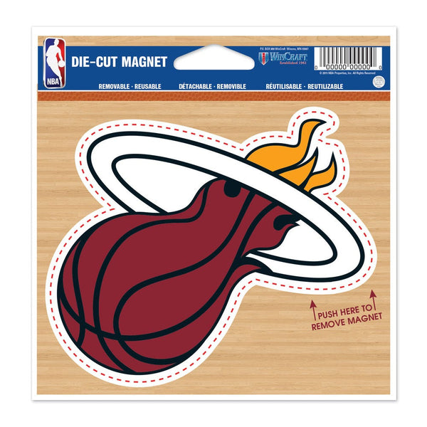 Miami Heat Die Cut Magnet 4.5" x 6"