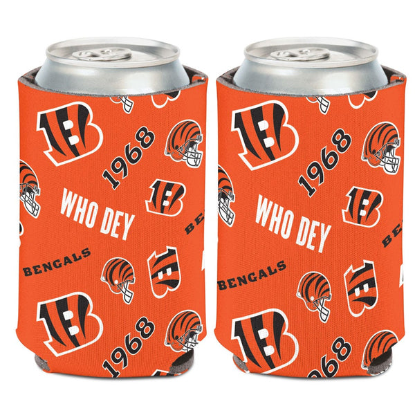 Cincinnati Bengals Scatterprint Can Cooler 12 oz.