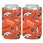 Denver Broncos Scatterprint Can Cooler 12 oz.