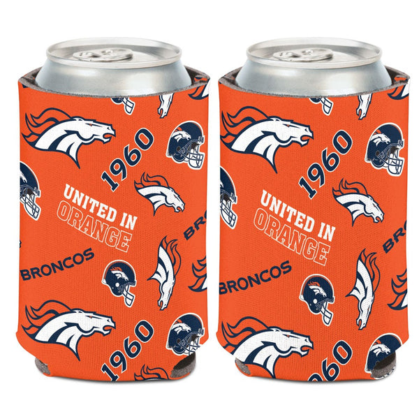 Denver Broncos Scatterprint Can Cooler 12 oz.