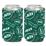 New York Jets SCATTER PRINT Can Cooler 12 oz.
