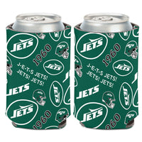 New York Jets SCATTER PRINT Can Cooler 12 oz.