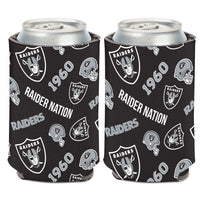 Las Vegas Raiders Scatterprint Can Cooler 12 oz.