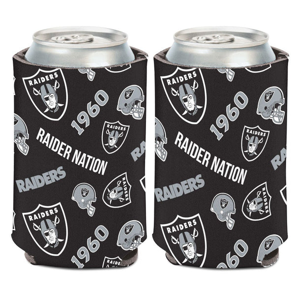 Las Vegas Raiders Scatterprint Can Cooler 12 oz.