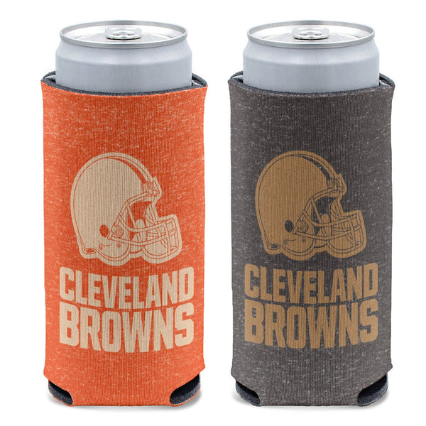Cleveland Browns COLORED HEATHERED 12 oz Slim Can Cooler