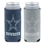 Dallas Cowboys COLORED HEATHER 12 oz Slim Can Cooler