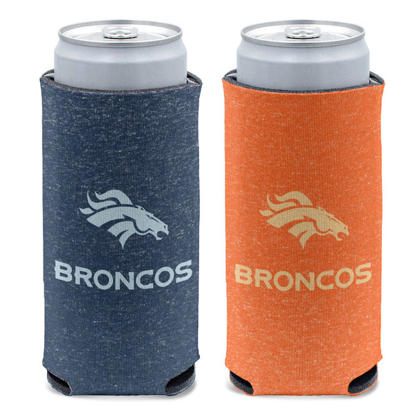 Denver Broncos COLORED HEATHER 12 oz Slim Can Cooler